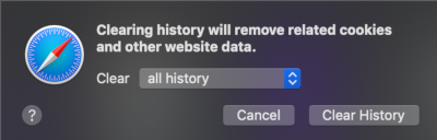 Safari Clear History
