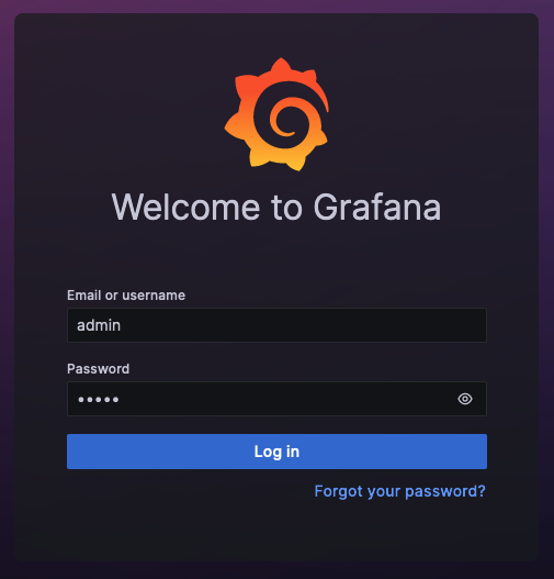 Grafana Login Page